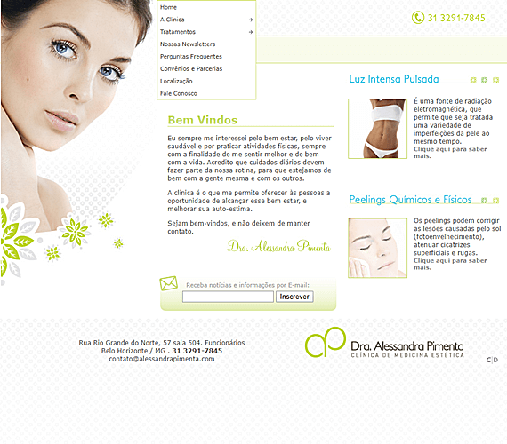 Home do site da Dra. Alessandra