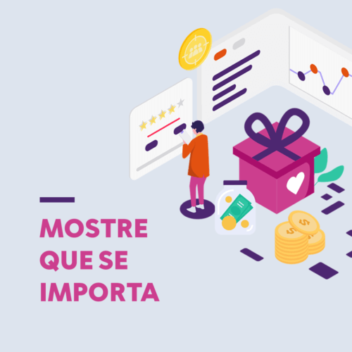 peça com o texto: Mostre sua marca